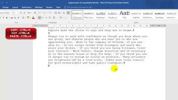 COMPUTER PRACTICE N4: SO:2 LO:2.1-2.2 -  SELECTING AND MANIPULATING TEXT