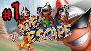 Ape Escape Gameplay Walkthrough Part 1 - Let the Adventure Begin