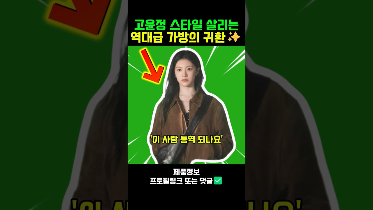 고윤정 일본 가방 정체? 알고 보니 역주행! 