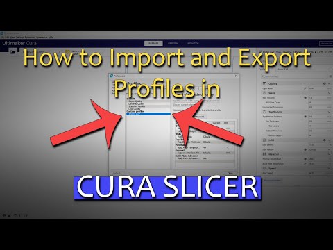 How to Import and Export Profiles in Cura 2021