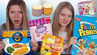 Trying our Childhood Snack || Taylor &amp; Vanessa