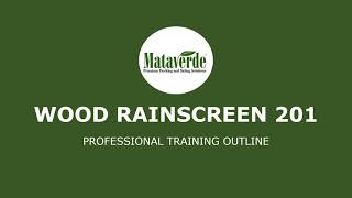 What is a Wood Rainscreen? Learn about types, installation and benefits.