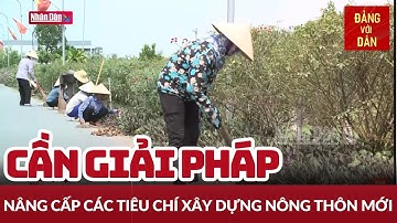Nâng cấp các tiêu chí xây dựng nông thôn mới nâng cao, kiểu mẫu | Đảng với Dân