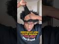 Prepping my Afro to get braided