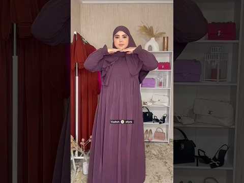 كسيوات رمضان و العيد بالشال بثوب كريب روزا و توصيل مجانا لجميع المدن