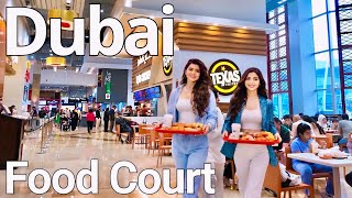 Dubai Mall Food Court Prices |4K| Dubai Mall Food Court Complete Walking Tour 🇦🇪 