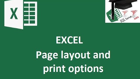 Excel tutorial covering Page layout, print options, print preview, fit to, margins & page numbers.