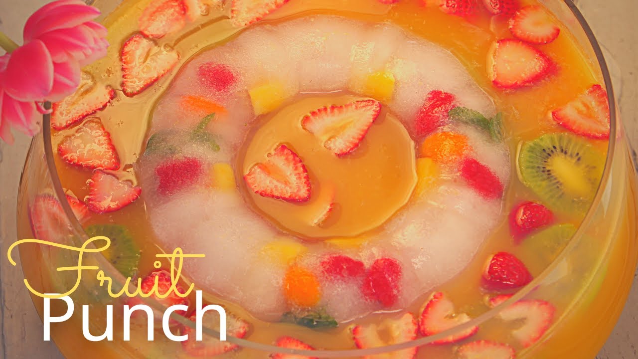 Fruity Punch Recipe - Great for Parties! - The Busy Baker