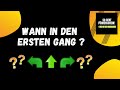 Wann in den 1. Gang beim Abbiegen oder Fahren? - Führerschein