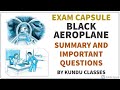 BLACK AEROPLANE IN HINDI | IMPORTANT QUESTIONS OF BLACK AEROPLANE | SUMMARY OF BLACK AEROPLANE