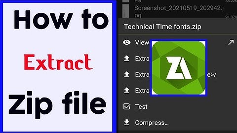 How to Extract any rar file using zarchiver | koi be rar file Extract kaise kare