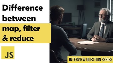 Difference between for map filter & reduce | JS Interview Question