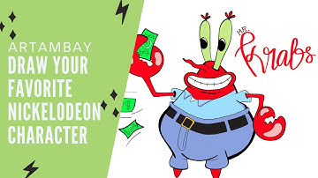 Draw Mr. Krab of Nickelodeon using Procreate app on iPad Pro and Apple Pencil