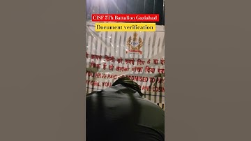 CISF FIREMAN Document verification 2023 #cisffire #cisf #cisffireman #camp  #documentary #gaziabad