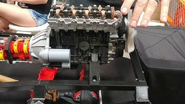 Plastic printed scale model drive chassis at Maker Faire Bay Area 2017