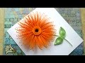 Quilling Flowers Tutorial: Quilling flowers wiht  a comb tutorial. Quilling art.