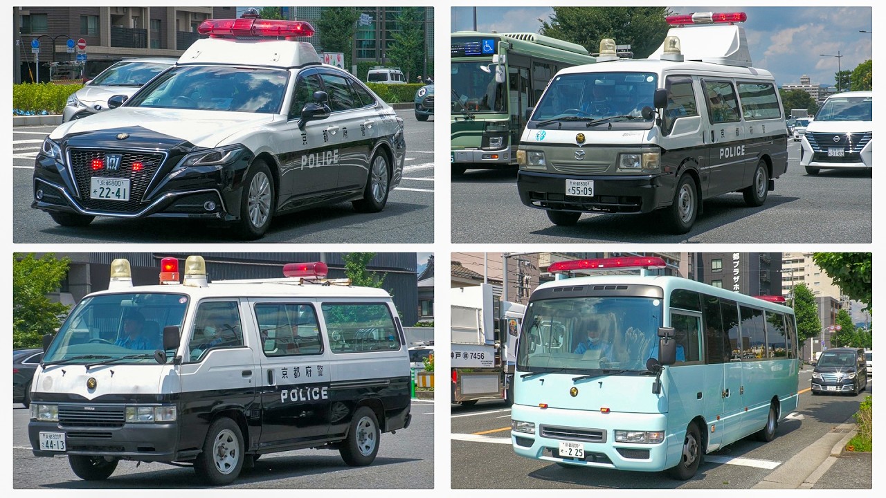 𝗔𝗠𝗔𝗭𝗜𝗡𝗚 𝗠𝗔𝗡𝗨𝗔𝗟 𝗦𝗜𝗥𝗘𝗡 & 𝗢𝗟𝗗 𝗩𝗘𝗛𝗜𝗖𝗟𝗘𝗦 | KYOTO Prefectural Police responding to calls in Kyoto!