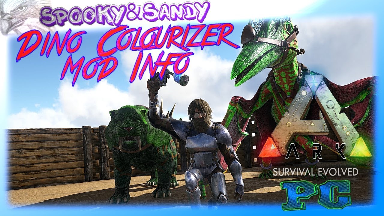 Ark Info Dino Colourizer Mod Lets Show Test Youtube Ark Info Dino Colourizer Mod Lets Show Test Youtube