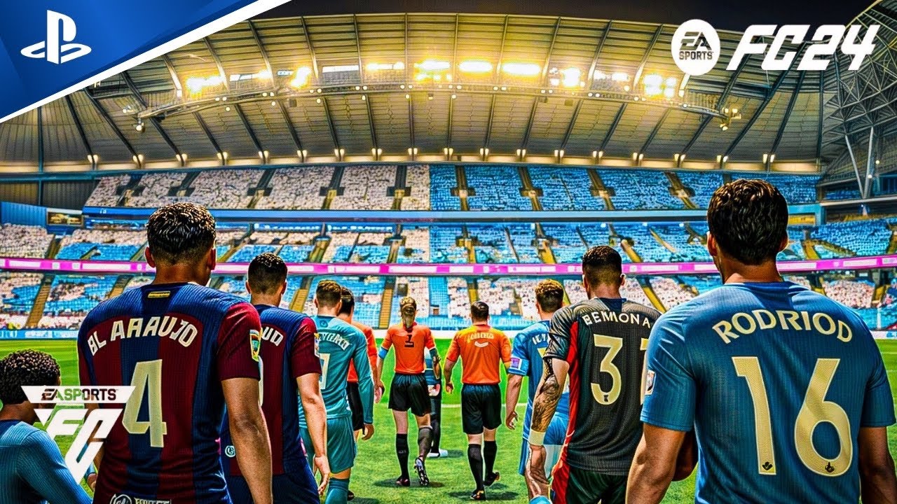 EA FC 24 - Manchester City vs FC Barcelona | Club Friendly 2024 | PS5 ...