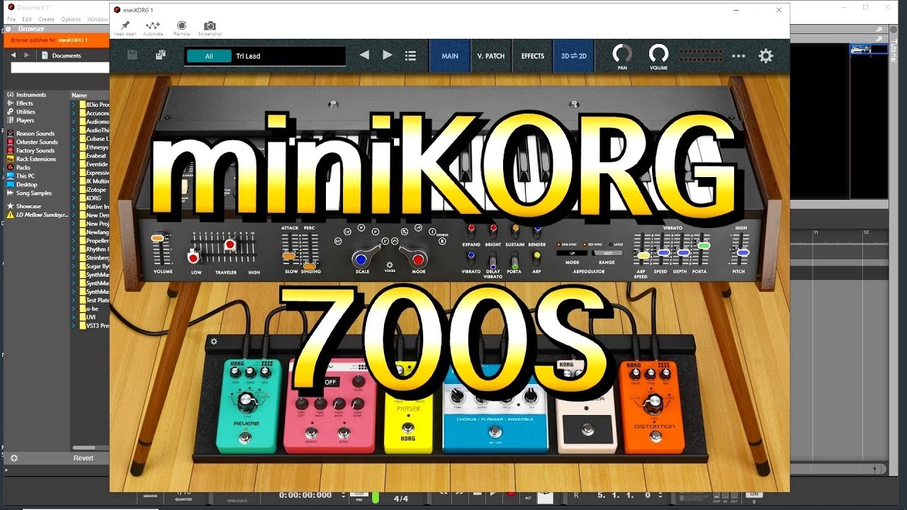 miniKORG 700S Synthesizer - The BIG Sound Test - A Reproduction of a Classic Korg Synth