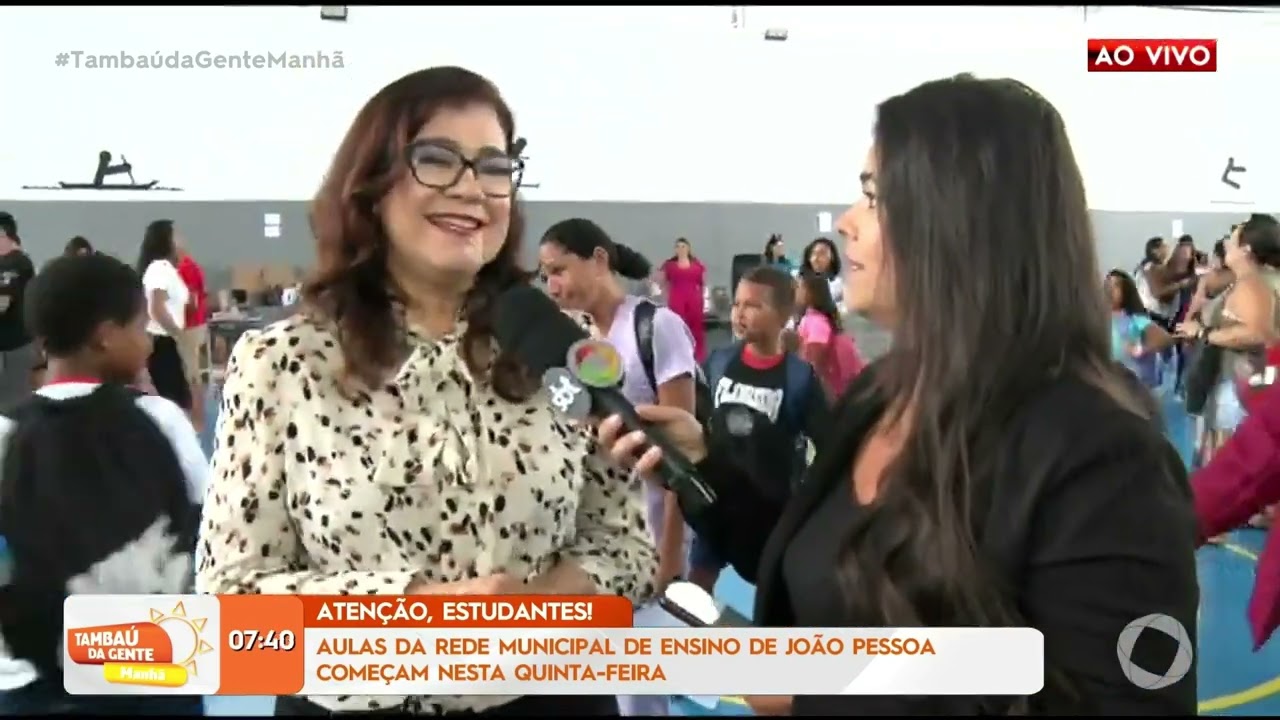 Aula da Rede Municipal de João Pessoa começam nesta quinta-feira -  Tambaú da Gente Manhã