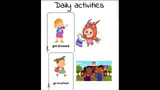 106_ الانشطة اليومية |daily activities| بطريقة سهلة وبسيطة مع مس شرين |2024|