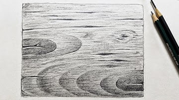 How To Draw Realistic Wood Texture using only Two Pencils