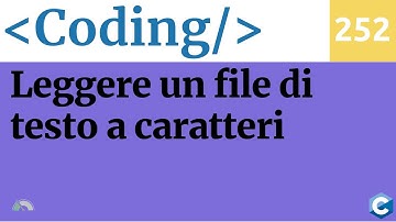 Leggere un file di testo, carattere per carattere, in C - Video 252 del corso di Coding