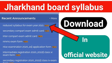 jac board syllabus download official website | how to download jac board syllabus