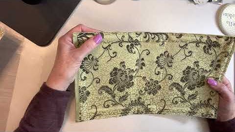 Creating Velvet Covers: Part 2 punching holes - process video for junk journals