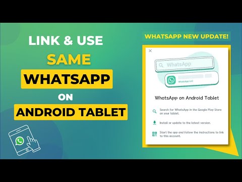 Video: Vai varat lietot WhatsApp tīmekli planšetdatorā?