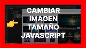 como CAMBIAR el TAMAÑO de una IMAGEN en JAVASCRIPT 🍏