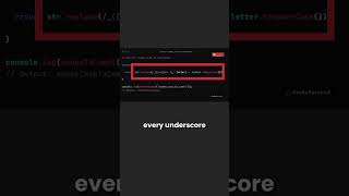 How to Convert snake_case to camelCase in JavaScript! | Quick Tip #javascript   #shortsfeed