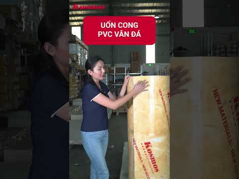 Video Uốn cong tấm pvc vân đá | Tấm nhựa giả đá - youtube