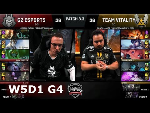 G2 eSports vs Vitality | Week 5 Day 1 of S8 EU LCS Spring 2018 | G2 vs VIT W5D1 G4 - G2 eSports vs Vitality | Week 5 Day 1 of S8 EU LCS Spring 2018 | G2 vs VIT W5D1 G4