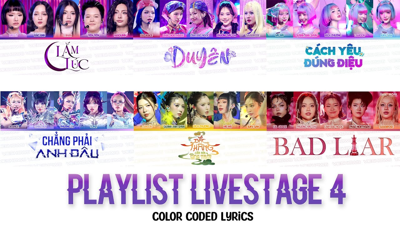 Playlist Audio Top 6 Tiết Mục Em Xinh Say Hi Livestage 4 (Bản Lọc Âm): Duyên, Chẳng Phải Anh Đâu ...