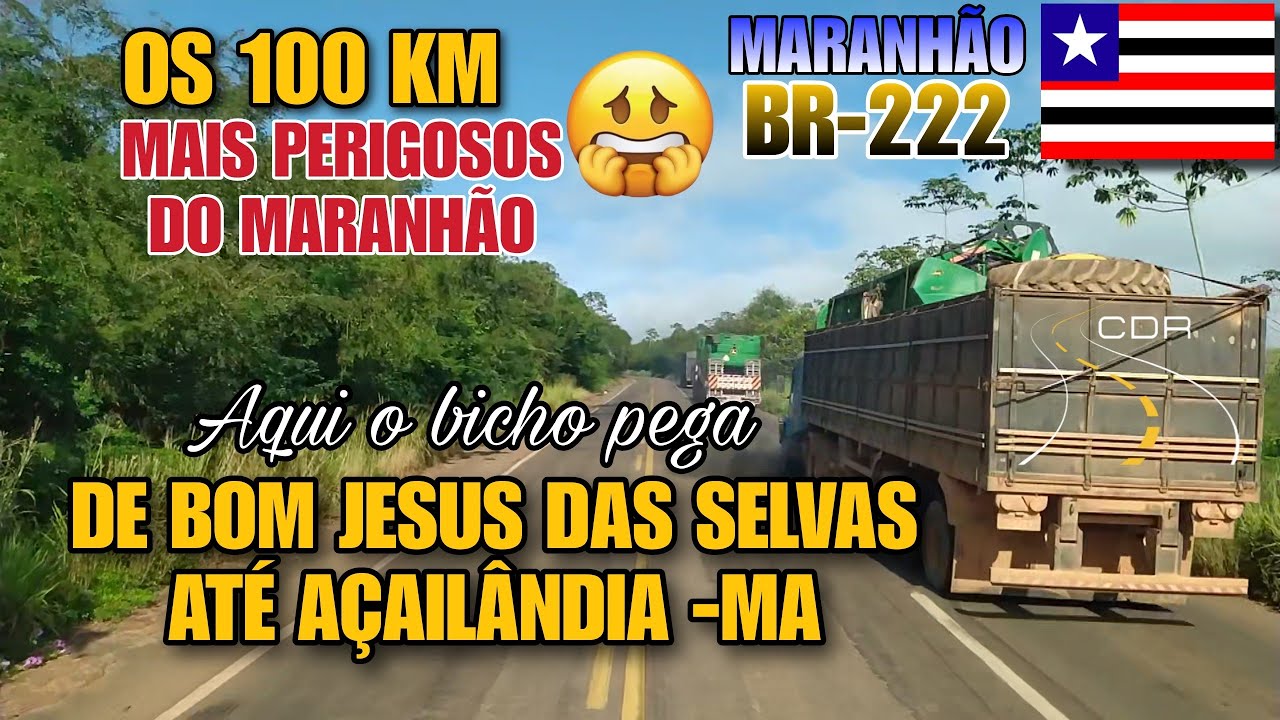 CONHEÇAM O TRECHO DE BR MAIS PERIGOSO DO MARANHÃO, DE NOVO BACABAL À AÇAILÂNDIA.⚠️ MUITO CUIDADO!