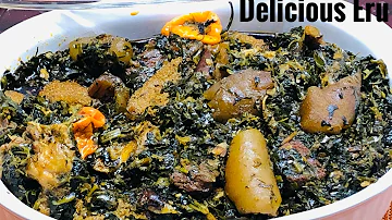 MAKE THE BEST CAMEROON ERU| How to make Eru/Okazi/Afang soup (DIASPORA FRIENDLY)