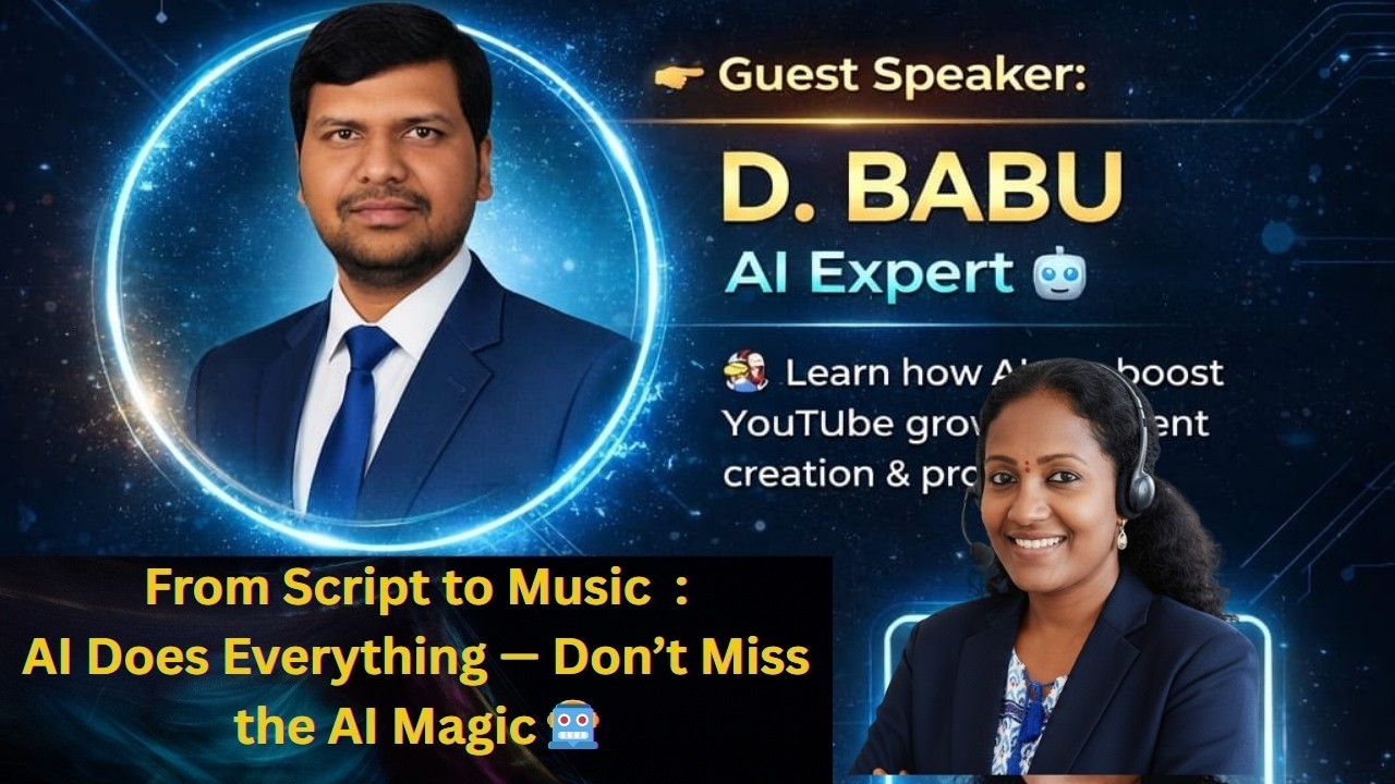 AI Expert Session with Mr.Perlbabu - Exclusively on Voice of Vanitha From Script to Music with AI🎯