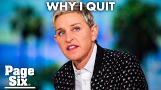 Ellen DeGeneres tells the real reasons she is ending the show | Page Six Celebrity News