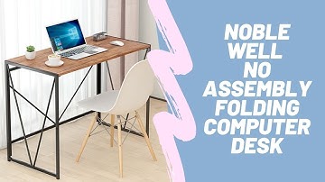 NOBLEWELL No Assembly Folding Computer Desk | $100k Bonuses in Description