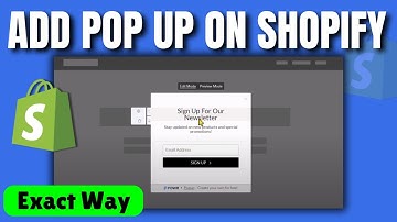 How to add pop up on shopify (2025)
