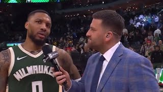 Damian Lillard TNT Postgame Interview | Pacers vs Bucks Game 1 2024 NBA Playoffs