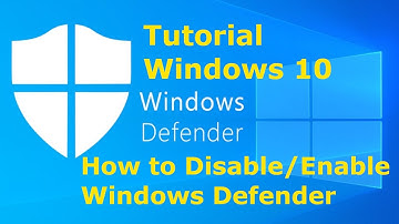 How to Disable/Enable Windows Defender in Windows 10 (Defender ON/OFF) *Tutorials