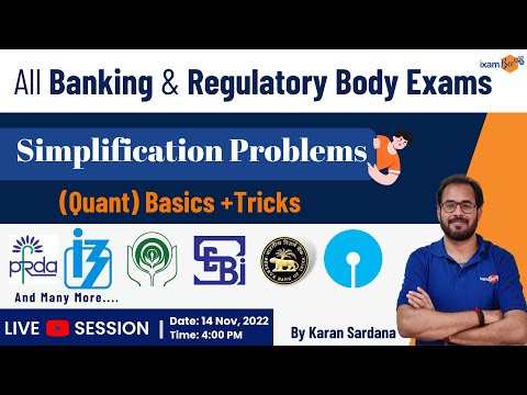 Quant | Simplification Problems |Basics +Tricks For All Bank PO/CLERK/SO, RBI,SEBI & all other exams