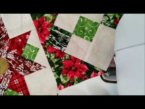 Poinsettia Winter, Block 1, Assembling Block