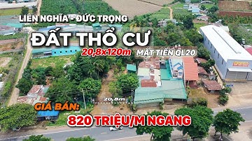 ĐẤT THỔ CƯ DT 20,8X120M, MẶT TIỀN QUỐC LỘ 20, LIÊN NGHĨA, ĐỨC TRỌNG, LÂM ĐỒNG - THANH HIỀN LAND