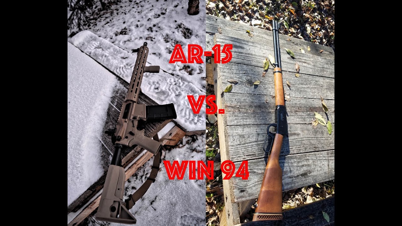 Truck Gun Head to Head... AR-15 vs. Win '94
