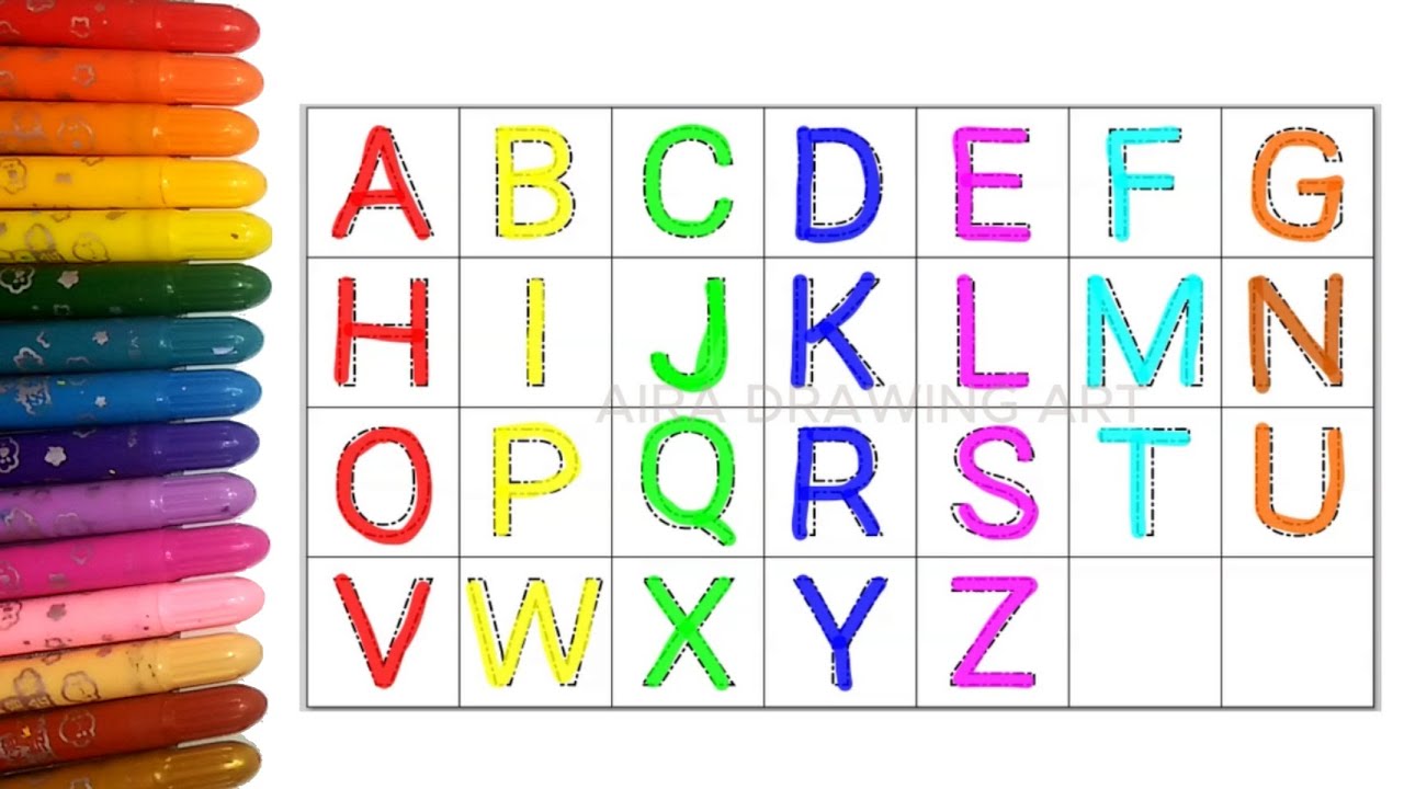 Alphabet Rky ABC, Learn Alphabet, Learn ABCD and Learn Colors. Shapes for kids and ...