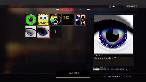 Artistic Space Galaxy Eye Emblem Tutorial "Black Ops 4" Speed Build